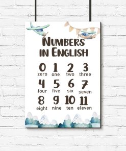 Plakaty do nauki - numbers in English