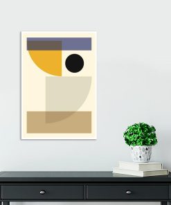 Plakat z motywem abstrakcji do dekoracji kawiarni