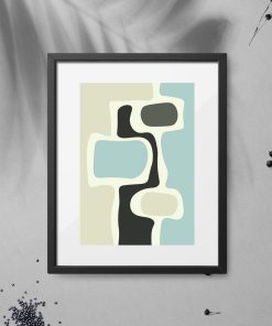 Plakaty z pastelową abstrakcją do dekoracji biura