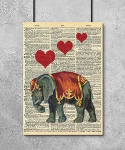 Plakat retro ze słonikiem