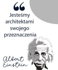 Plakat cytat Einsteina o przeznaczeniu do powieszenia w szkole