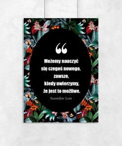 Plakat - cytata S. Lema