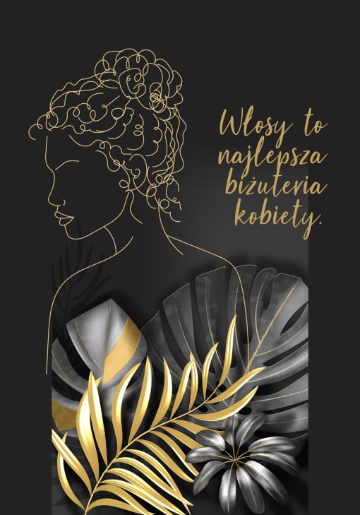 Plakat do studia fryzjerskiego