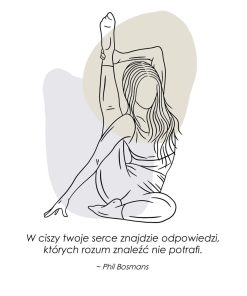 Plakat z ćwiczeniami jogi