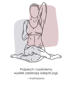 plakat z kobietą joginką